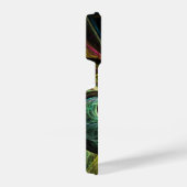 Abstrakte Kunst im Auge iPhone Hülle (Rechte Seite)