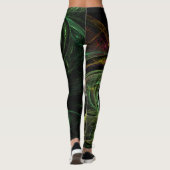 Abstrakte Kunst im Auge Leggings (Rückseite)