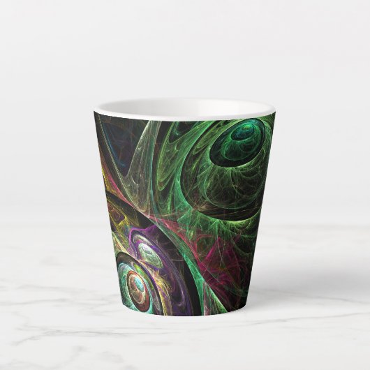 Abstrakte Kunst im Auge Milchtasse (Vorderseite)