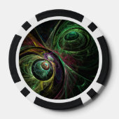 Abstrakte Kunst im Auge Pokerchips (Rückseite)