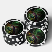 Abstrakte Kunst im Auge Pokerchips (Stapel)