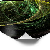 Abstrakte Kunst im Auge Poster (Ecke)