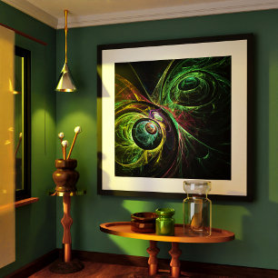 Abstrakte Kunst im Auge Poster