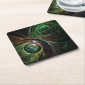 Abstrakte Kunst im Auge Rechteckiger Pappuntersetzer (angewinkelt)