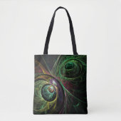 Abstrakte Kunst im Auge Tasche (Vorderseite)