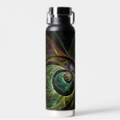 Abstrakte Kunst im Auge Trinkflasche (Vorne)