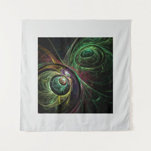 Abstrakte Kunst im Auge Wandteppich (Vorderseite)