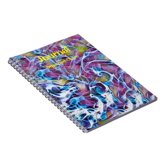 Abstrakte Kunst im Blues Journal-Notebook Notizblock (Rechte Seite)