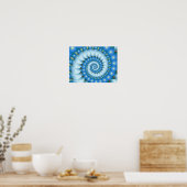 Abstrakte Kunst im Eis Poster (Küche)