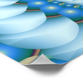 Abstrakte Kunst im Eis Poster (Ecke)