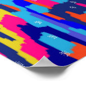 Abstrakte Kunst im Farbbuch Poster (Ecke)