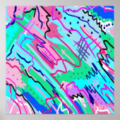 Abstrakte Kunst im Frühling Poster (Vorne)