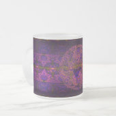 Abstrakte Kunst im Fuchsia Dragon Mattglastasse (Vorderseite Links)