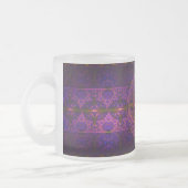 Abstrakte Kunst im Fuchsia Dragon Mattglastasse (Links)