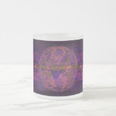 Abstrakte Kunst im Fuchsia Dragon Mattglastasse (Mittel)