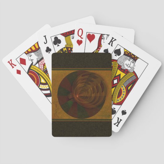 Abstrakte Kunst im Herbst Spielkarten (Rückseite)