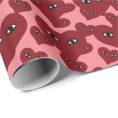 Abstrakte Kunst im Herzen Geschenkpapier (Rolleneckpunkt)