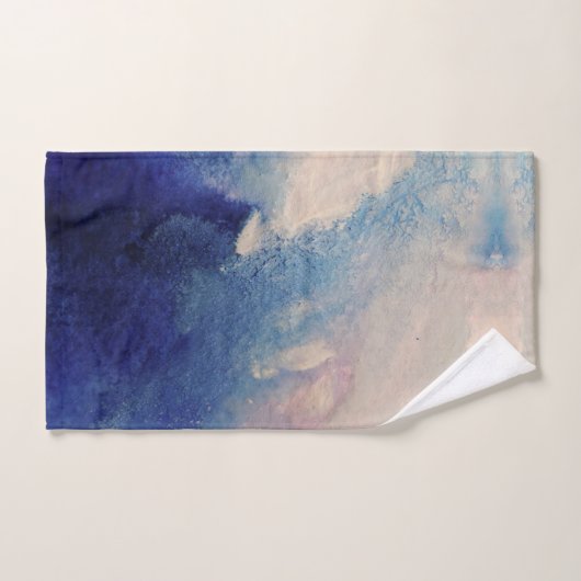 Abstrakte Kunst im Ozean Badhandtuch Set (Handtuch)