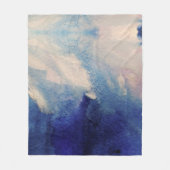 Abstrakte Kunst im Ozean Fleecedecke (Vorderseite)