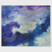 Abstrakte Kunst im Ozean Geschenkpapier (Flach)