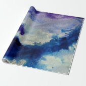 Abstrakte Kunst im Ozean Geschenkpapier (Ungerollt)