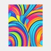 Abstrakte Kunst im pulsierenden Swirl Fleecedecke (Vorderseite)