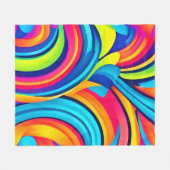 Abstrakte Kunst im pulsierenden Swirl Fleecedecke (Vorderseite (Horizontal))
