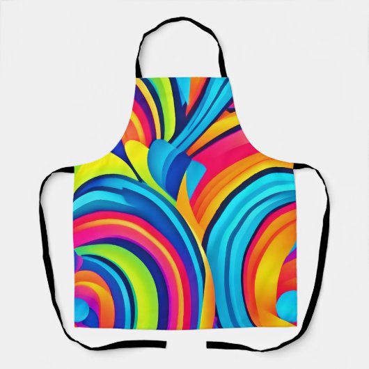 Abstrakte Kunst im pulsierenden Swirl Schürze (Vorderseite)