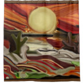 Abstrakte Kunst im Südwesten Duschvorhang (Vorderseite)