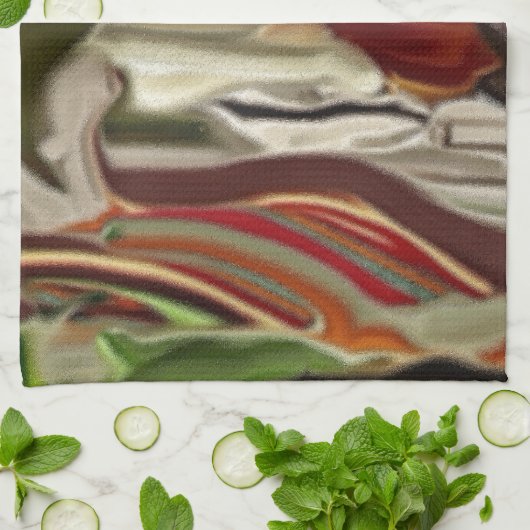 Abstrakte Kunst im Südwesten Geschirrtuch (Gefaltet)