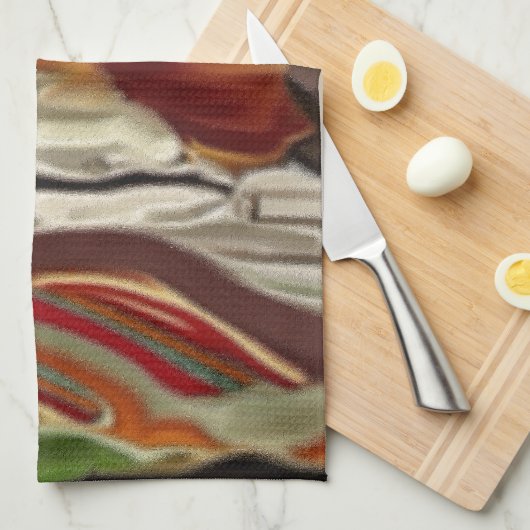 Abstrakte Kunst im Südwesten Geschirrtuch (Viertel Falte)