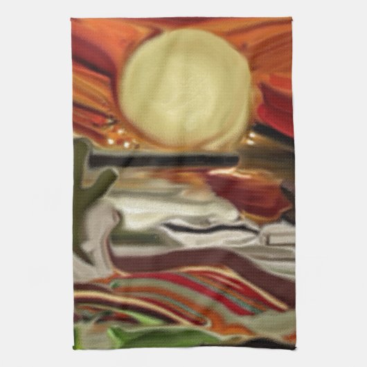 Abstrakte Kunst im Südwesten Geschirrtuch (Vertikal)