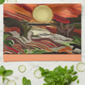 Abstrakte Kunst im Südwesten Küchentuch (Gefaltet)