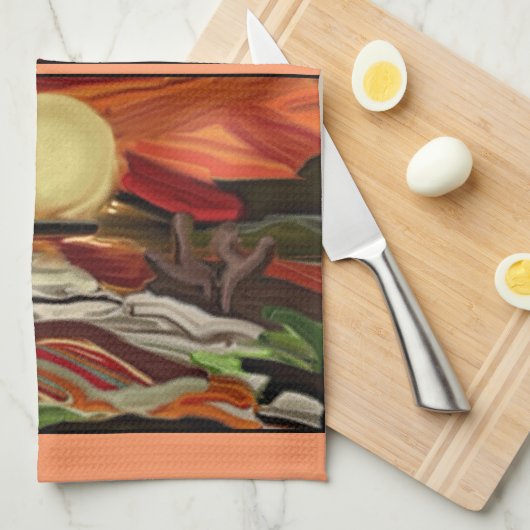 Abstrakte Kunst im Südwesten Küchentuch (Viertel Falte)