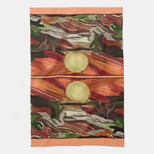 Abstrakte Kunst im Südwesten Küchentuch (Vertikal)