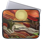 Abstrakte Kunst im Südwesten Laptopschutzhülle (Vorderseite)