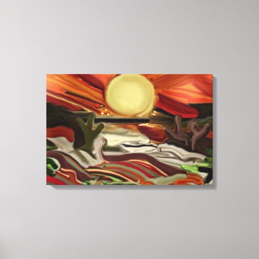 Abstrakte Kunst im Südwesten Leinwanddruck (Vorderseite)
