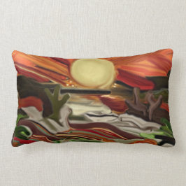 Abstrakte Kunst im Südwesten Lendenkissen