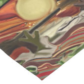 Abstrakte Kunst im Südwesten Mittelgroßer Tischläufer (Ecke)