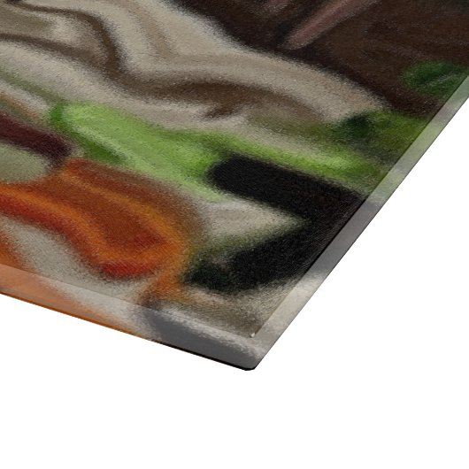 Abstrakte Kunst im Südwesten Schneidebrett (Ecke)