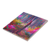 Abstrakte Kunst im Wald Fliese (Seite)