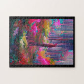 Abstrakte Kunst im Wald Puzzle (Horizontal)