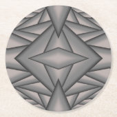 Abstrakte Kunst im Zeitalter gefroren Runder Pappuntersetzer (Vorderseite)
