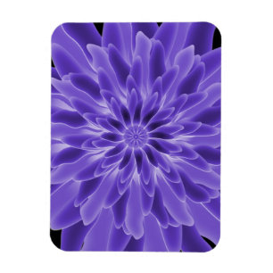 Abstrakte Kunst Immergrün-Blume Magnet