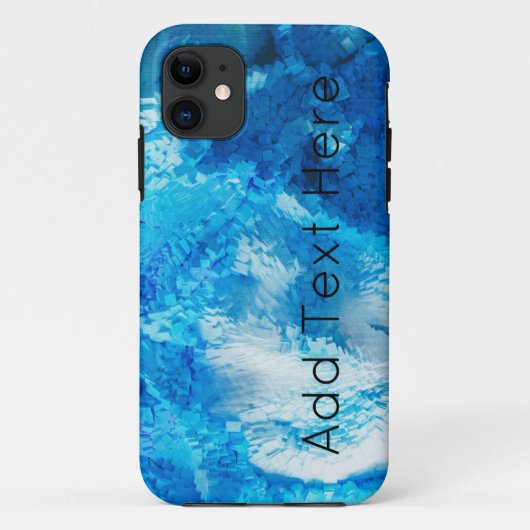 Abstrakte Kunst in Blau und Weiß Case-Mate iPhone Hülle (Rückseite)
