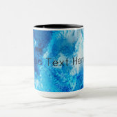 Abstrakte Kunst in Blau und Weiß Tasse (Zentrum)