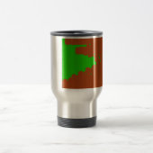 abstrakte Kunst in Braun und Grün Reisebecher (Mittel)