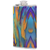 Abstrakte Kunst in der Glasbranche Flachmann (Links)