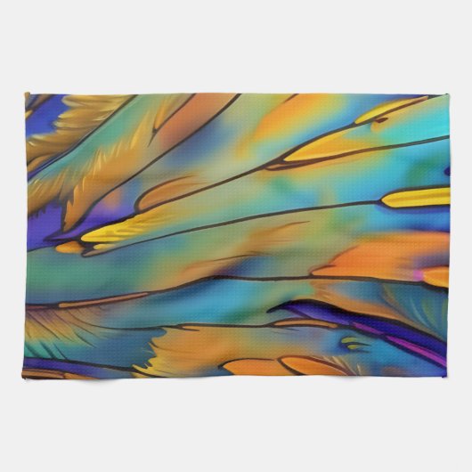 Abstrakte Kunst in der Glasbranche Geschirrtuch (Horizontal)