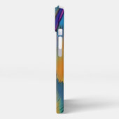 Abstrakte Kunst in der Glasbranche iPhone Hülle (Linke Seite)